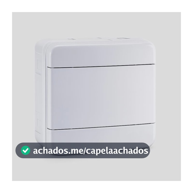Quadro Distribuicão 4 Disjuntores Din Br Sobrepor Forceline