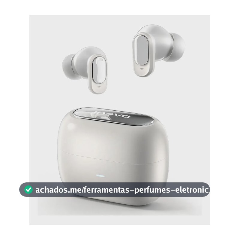 Fone De Ouvido Bluetooth 6.0 Sem Fio Tws In-ear Com Cancelamento de Ruído Ipx 5 Moda Branco