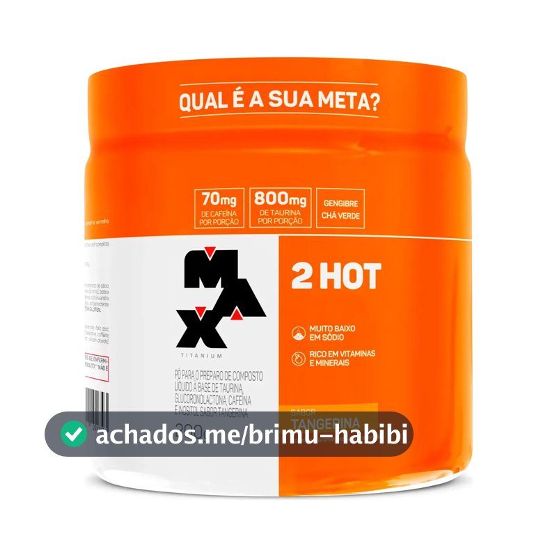 Termogênico 200g Ultimate 2Hot Max Titanium Tangerina
