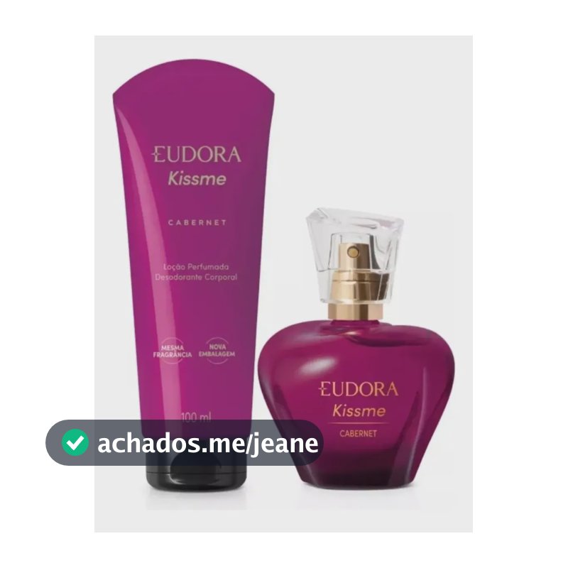 Eudora Kiss Me Cabernet Colônia 50ml+