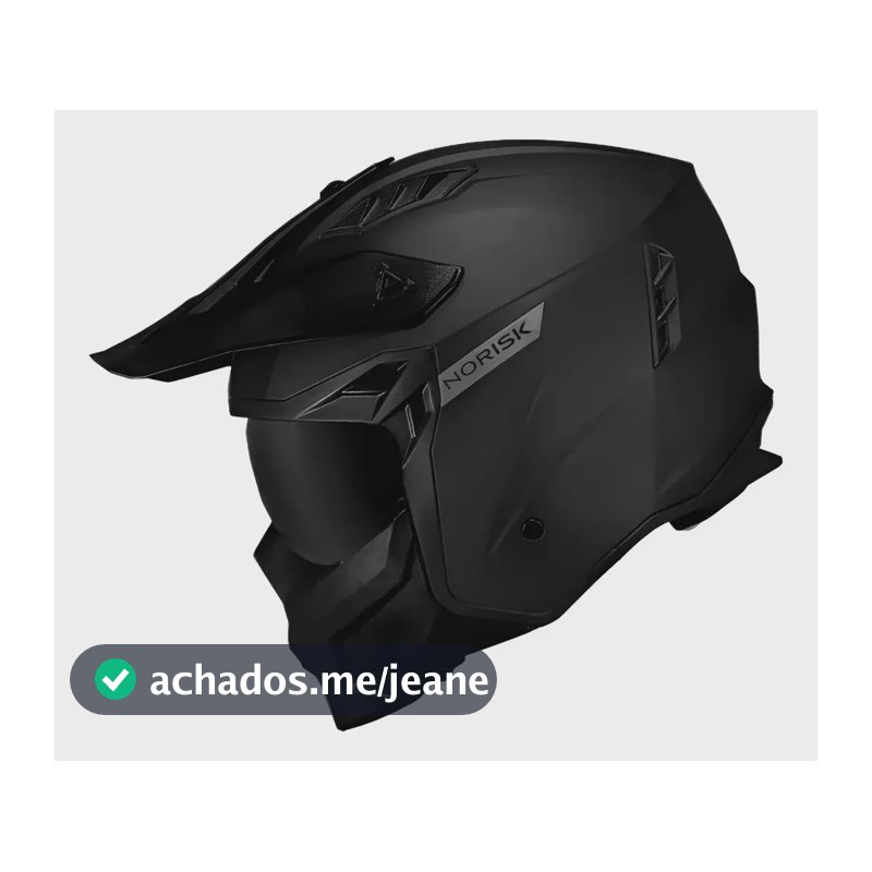 Capacete Norisk Darth 2 Preto Fosco Black Multi-Modular Tam 58