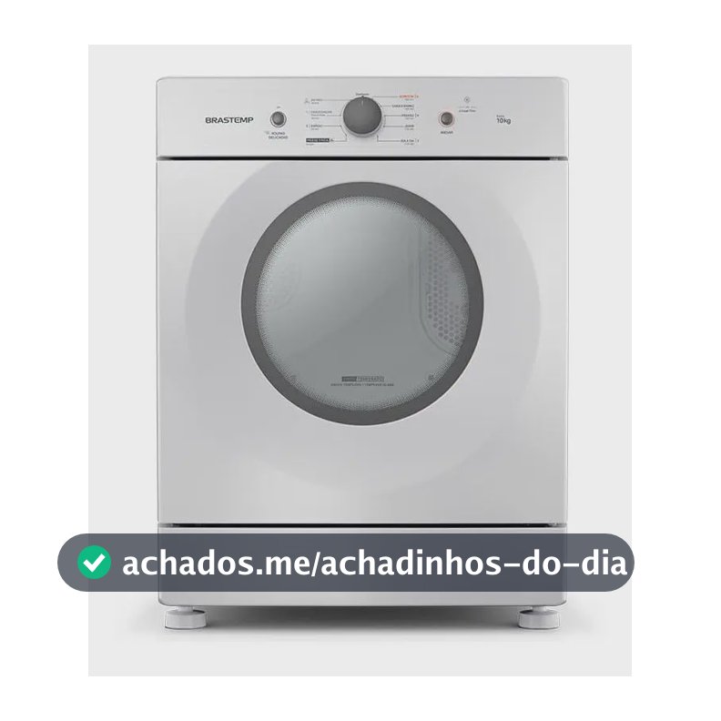 Secadora Brastemp Rotativa Branca 10kg Bsr10bb Cor Branco