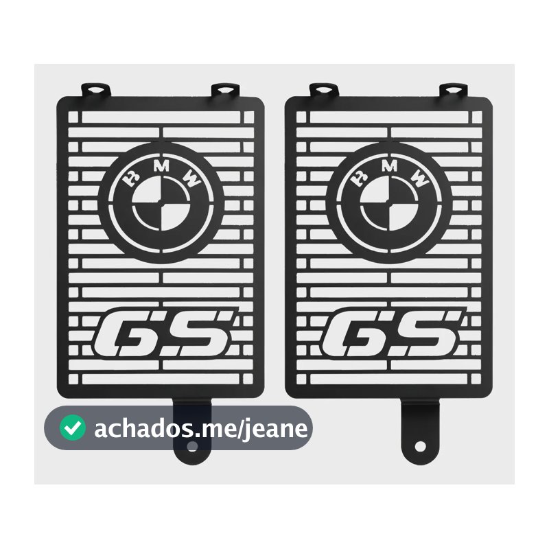 Protetor De Radiador Aço Bmw Gs1200 2013/2020 Preto