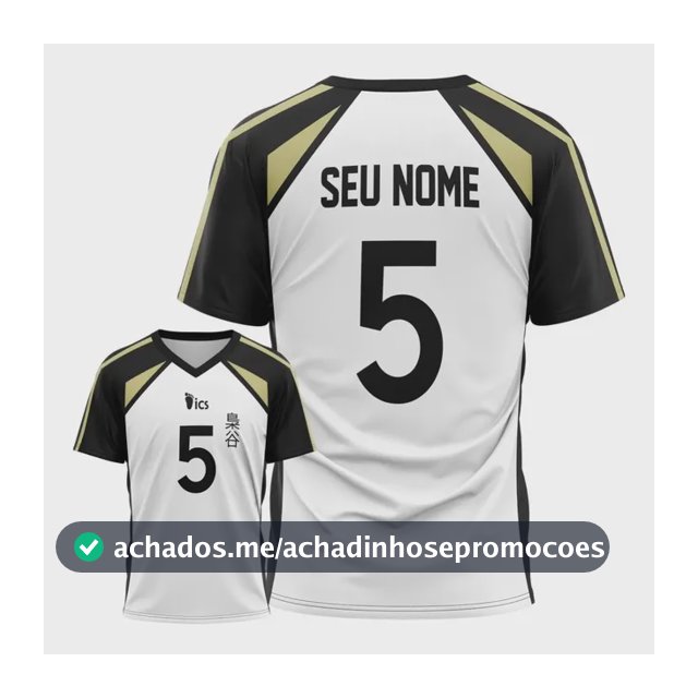 Camiseta Cosplay Haikyuu Fukurodani High School