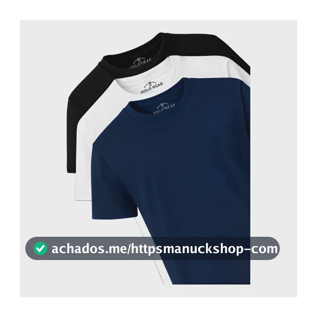 Kit 3 Camisetas Masculinas Polo Wear Sortido 1 Gg Liso