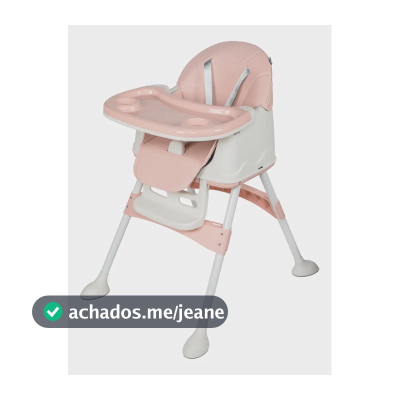 Cadeira De Alimentação Portátil Bebê Honey Maxi Baby Rosa