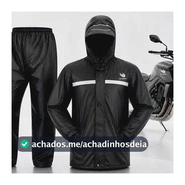 Conjunto Capa De Chuva Impermeável Para Motoqueiro Reforçada