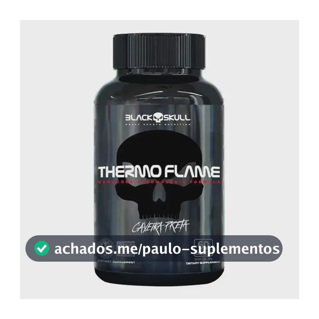 THERMO FLAME Caveira 360mg 60 Tabletes BLACKSKULL