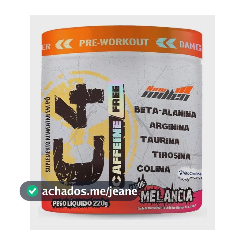 C4 Caffeine Free 220g - New Millen (pré Treino Sem Cafeína) Sabor Melancia