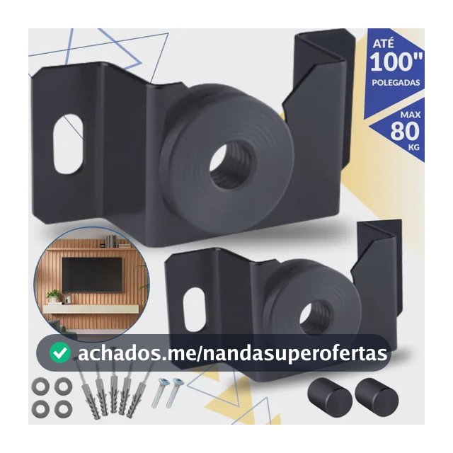 Suporte TV Fixo Universal 10" a 100" Polegadas Forte Para Todas as Marcas