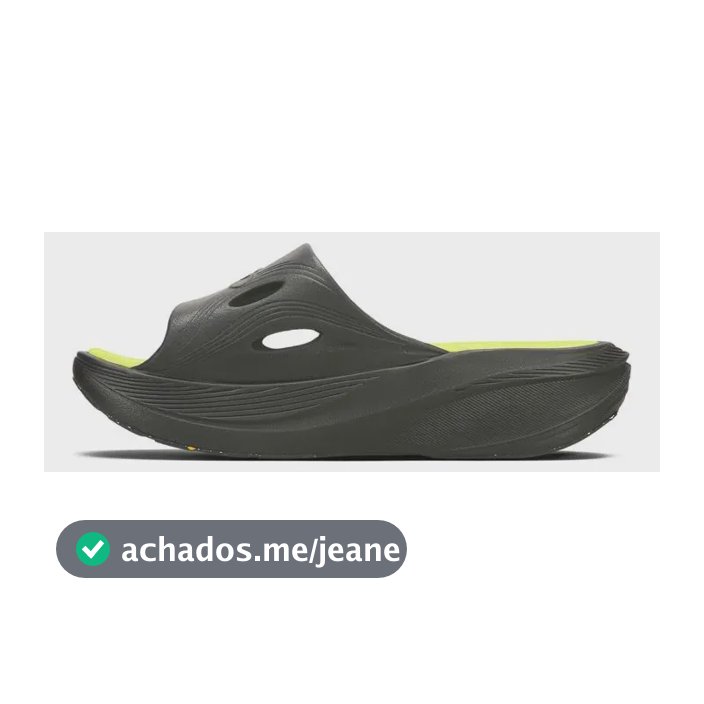 Chinelo Olympikus Pós Corre Preto/limão 41/42