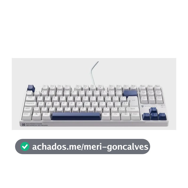 Machenike K500B-B87 Teclado Mecânico Gamer Switch Red Retroiluminação RGB Hot-Swappable