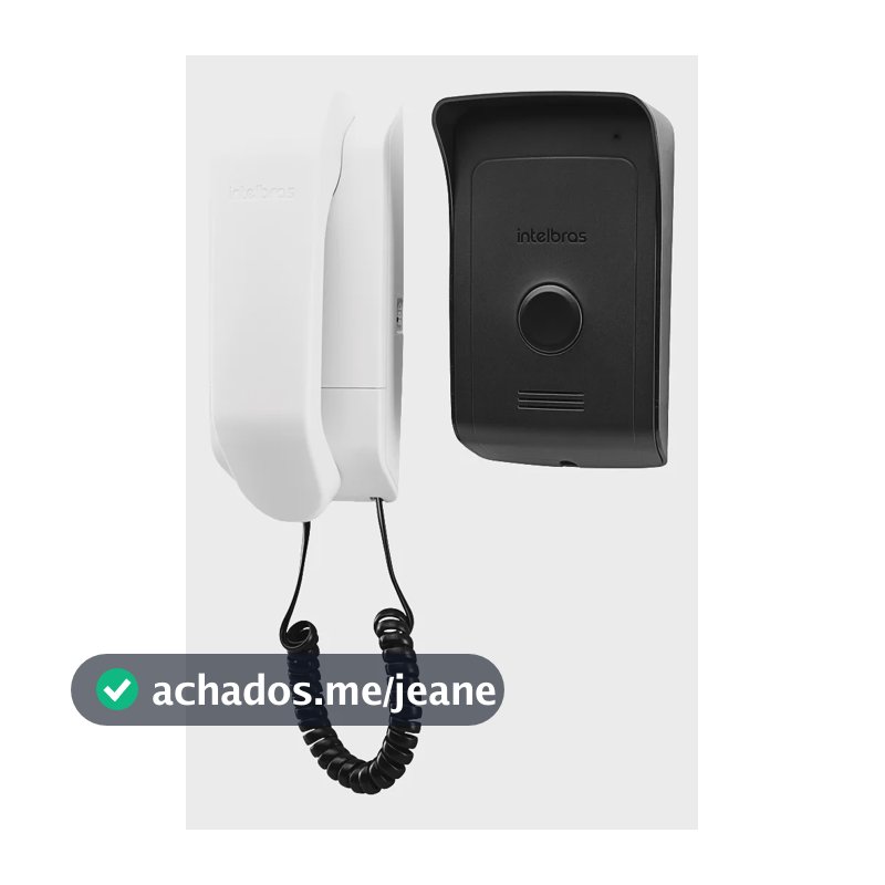 Intelbras Porteiro Residencial Ipr 1010 Preto Branco/preto 127/220v