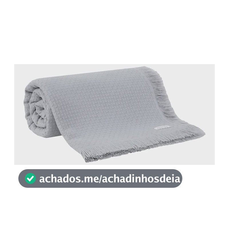 Colcha Casal Buddemeyer In Design 100% Algodão Cinza