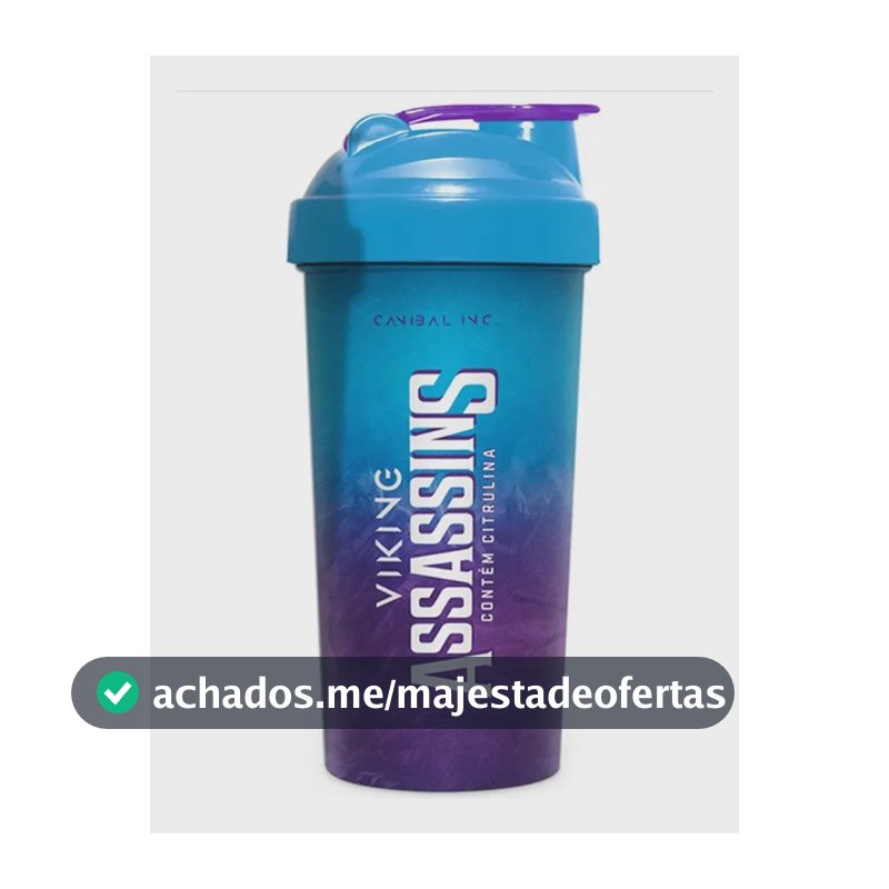 Coqueteleira Canibal de Plástico 600ml com Vedação Hermética