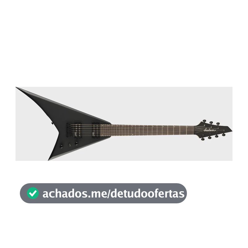Guitarra 7 Cordas Jackson Js22-7 Series Rhoads Satin Black Destro Preto Amaranto