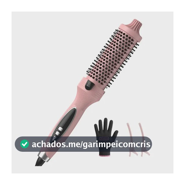 Escova modeladora/cacheadora Gokoco GD037 rosa
