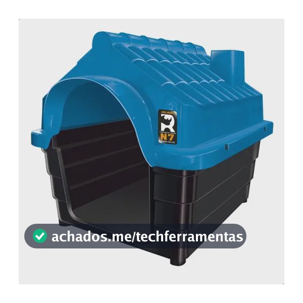 Casinha Pet n7 Grande Cor Azul Mec Pet
