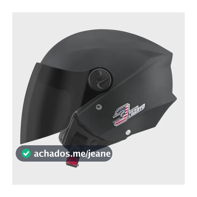 Capacete Masculino Aberto Pro Tork New Liberty 3 Elite Fumê