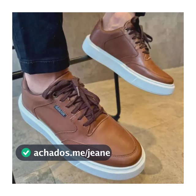 Tênis Masculino Sola Alta Em Couro Minimalista Casual Fino