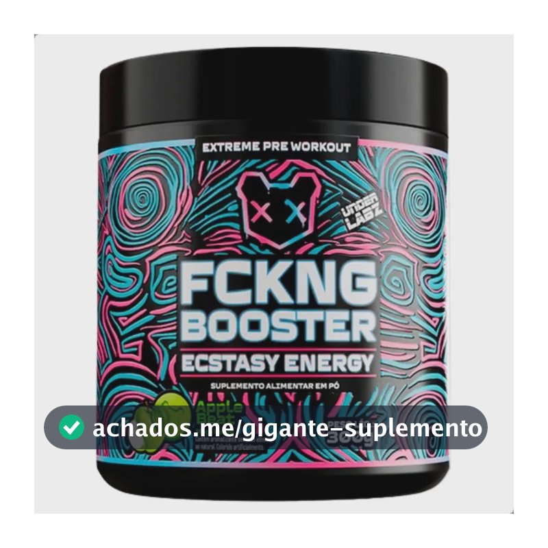 Suplemento em pó Under Labz Pré Treino Fckng Booster 600g sabor Apple BEAT x 300g