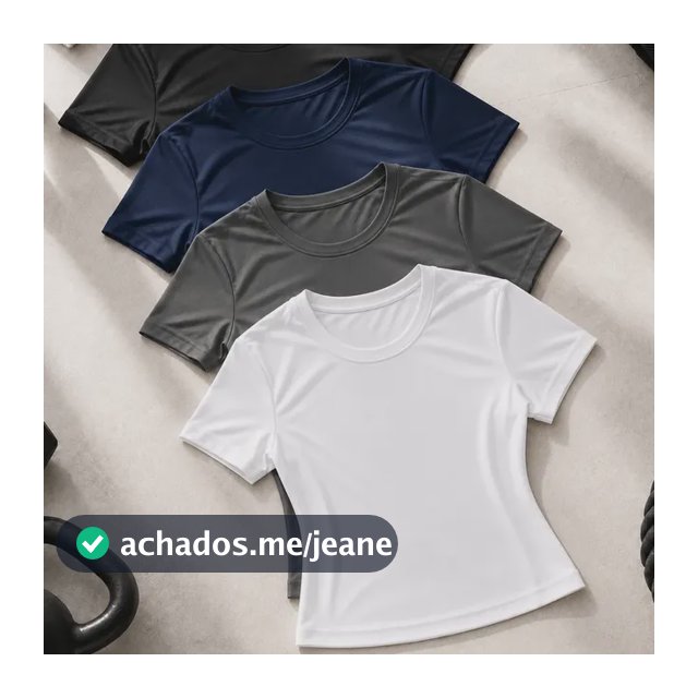Kit 4 Camisetas Baby Look Dry Fit Feminina Academia E Treino