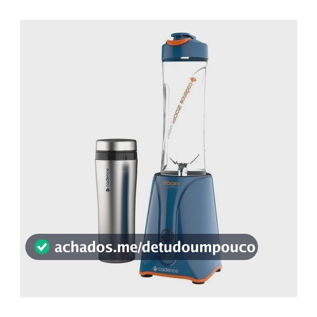 Blender Zoop Sport Inox Cadence Com 2 Jarras