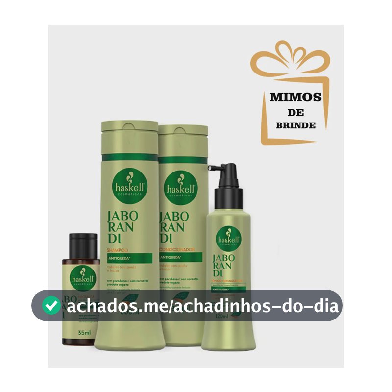 Kit Haskell Jaborandi 300ml Completo + Mimos