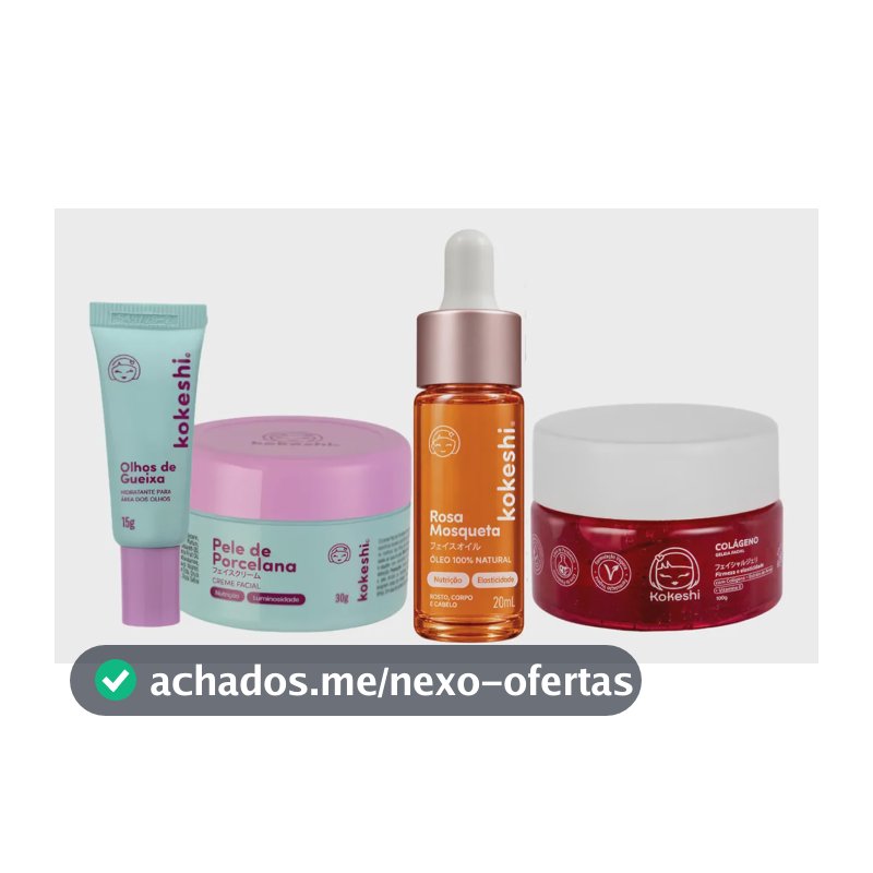 Kit Renovadores Geleia De Colágeno Rosa Mosqueta Kokeshi