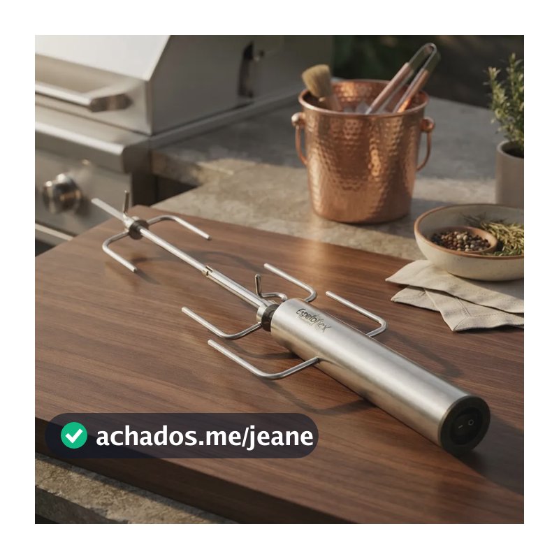 Espetoflex - Espeto Girátorio A Pilhas Inox Original