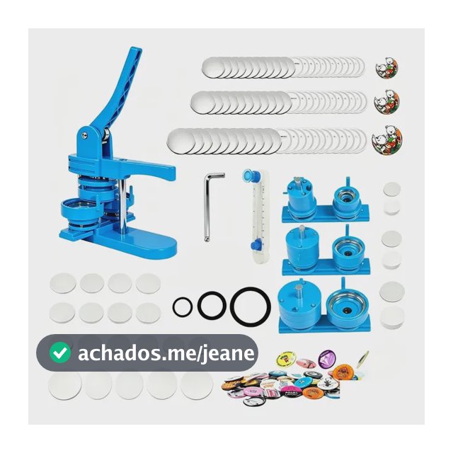 Kit De 3 Máquinas Fazer Botões Fotobots 32/44/58 Mm 150 Unid