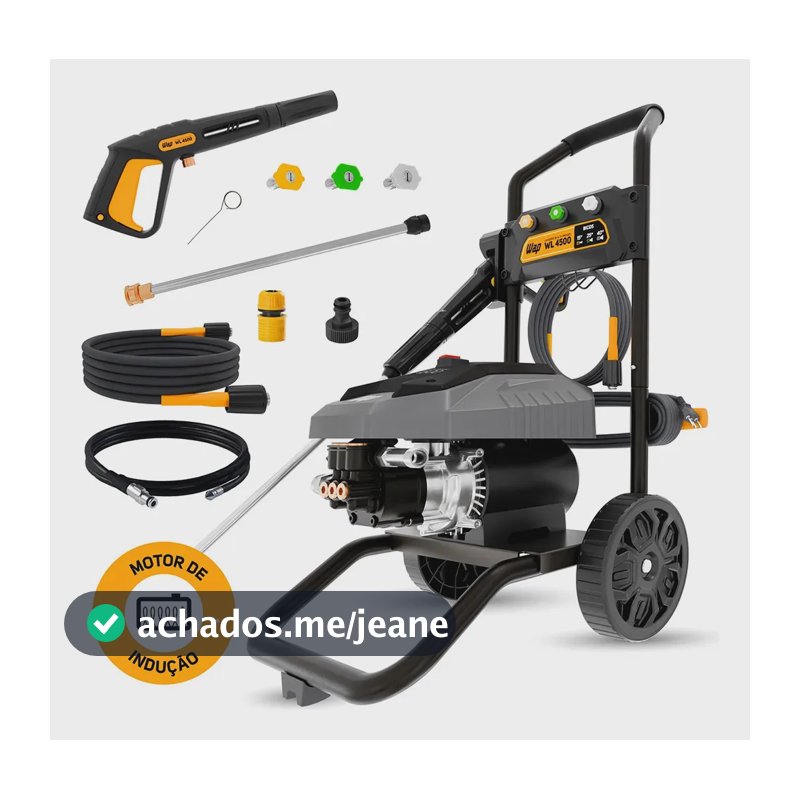 Desobstruidora de Alta Pressão Profissional WAP WL 4500 Ultra 2200w 2000psi 500l/h Motor Indução 220V