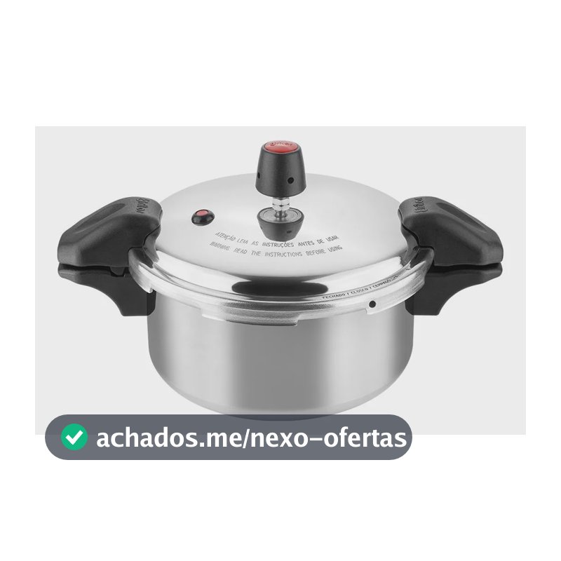 Panela De Pressão 3 Litros Trava Externo 5 Sistema Segurança