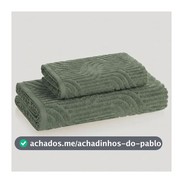 Kit Banho E Rosto 2 Peças Fio Penteado Nero Bosque Karsten Verde