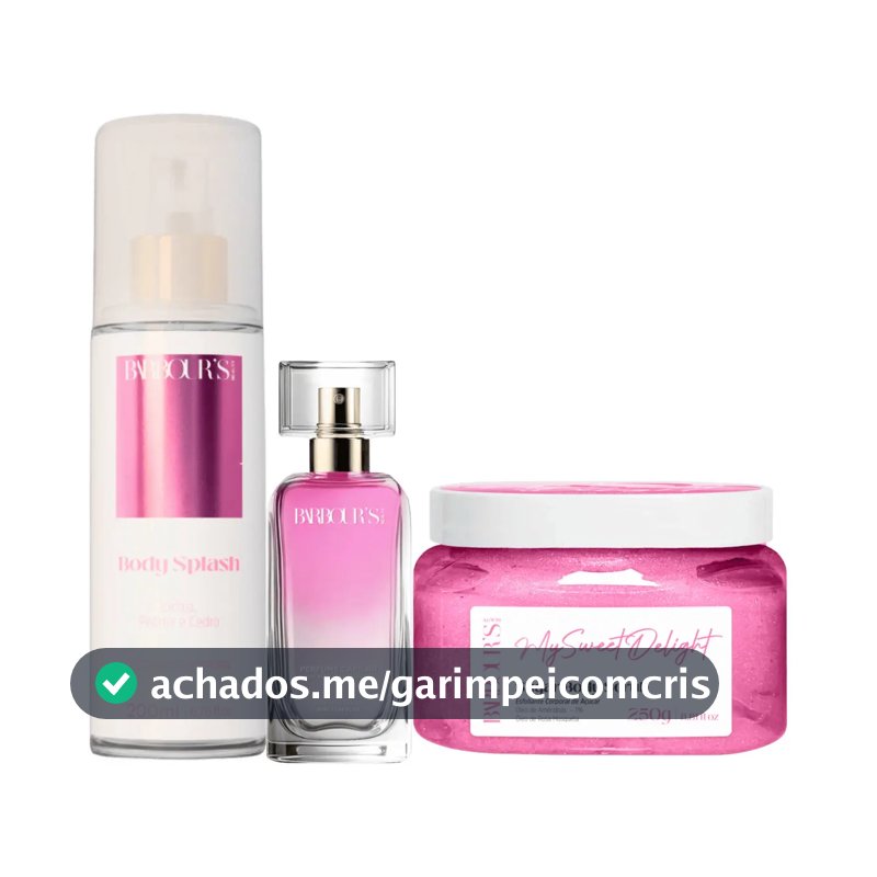 Body Splash Esfolainte Corporal Perfume Capilar My Sweet Delight Barbour's Beauty