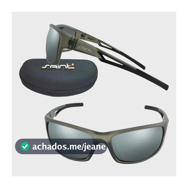 Óculos de Sol Saint Fluence Black Polarizado Com Proteção UV