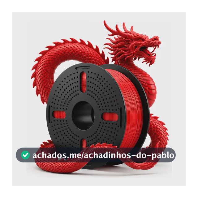 Filamentos Impressora 3d Print Pulse 1 Kg Pet G 1.75mm Cores Vermelho