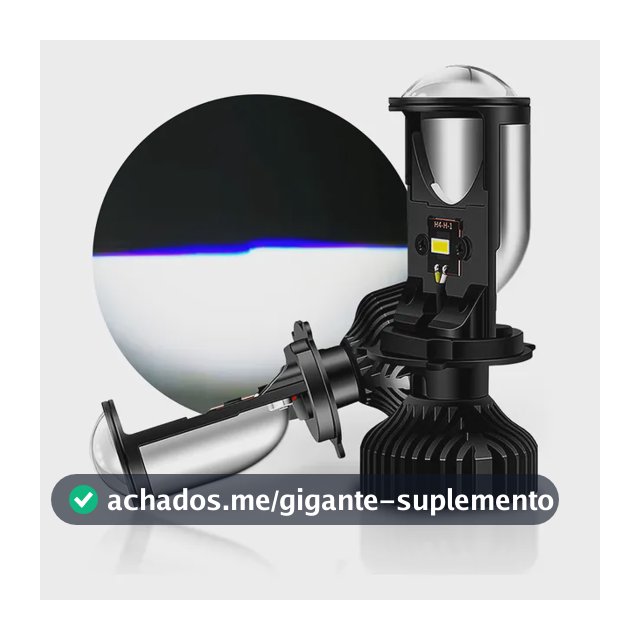 Par Ultra Led Kb1 H4 Elíptico Projetor Big Canhão Canbus 84w 3 Pìnos H4 Dc 12v Alta/baixa 6.000k Branco-frio