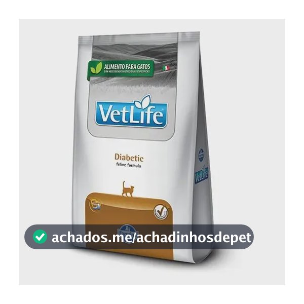 Ração Para Gatos Farmina Vet Life Diabetic Adulto 2kg