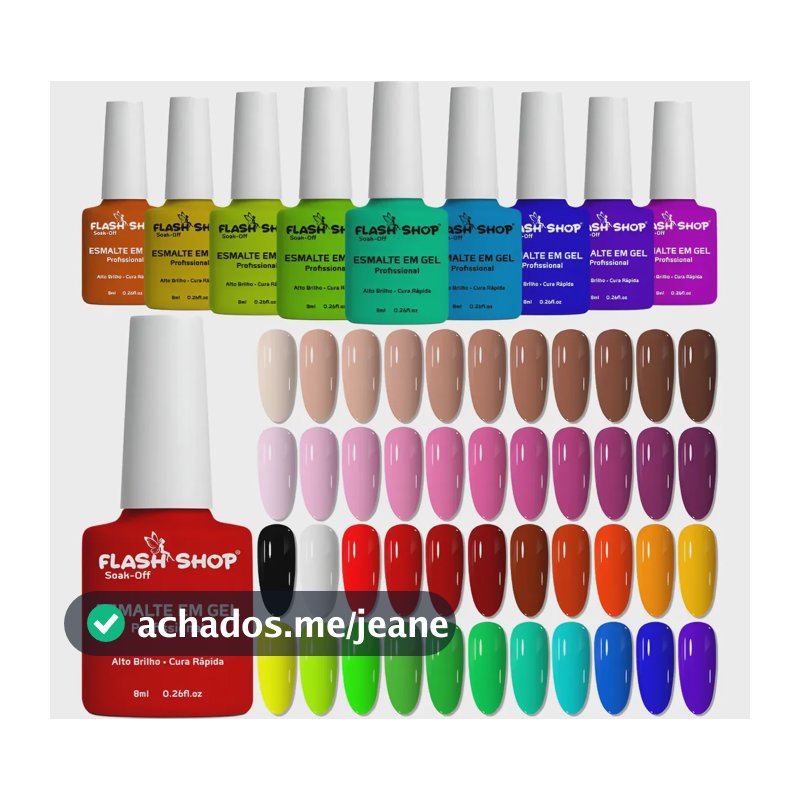 Kit 10 Esmaltes Gel  D&z/lirio/bella Rosa Xd Unhas Uv Led Aleatório