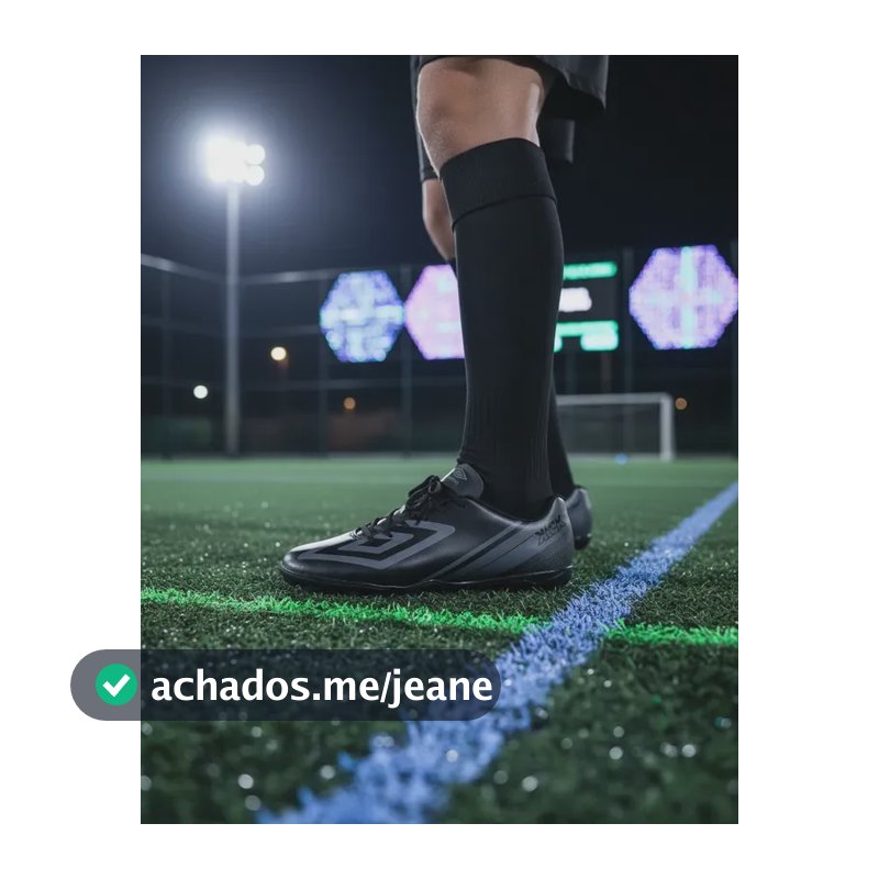 Chuteira Society Umbro Kick Futebol Quadra Grama Sintética Preto/grafite 40