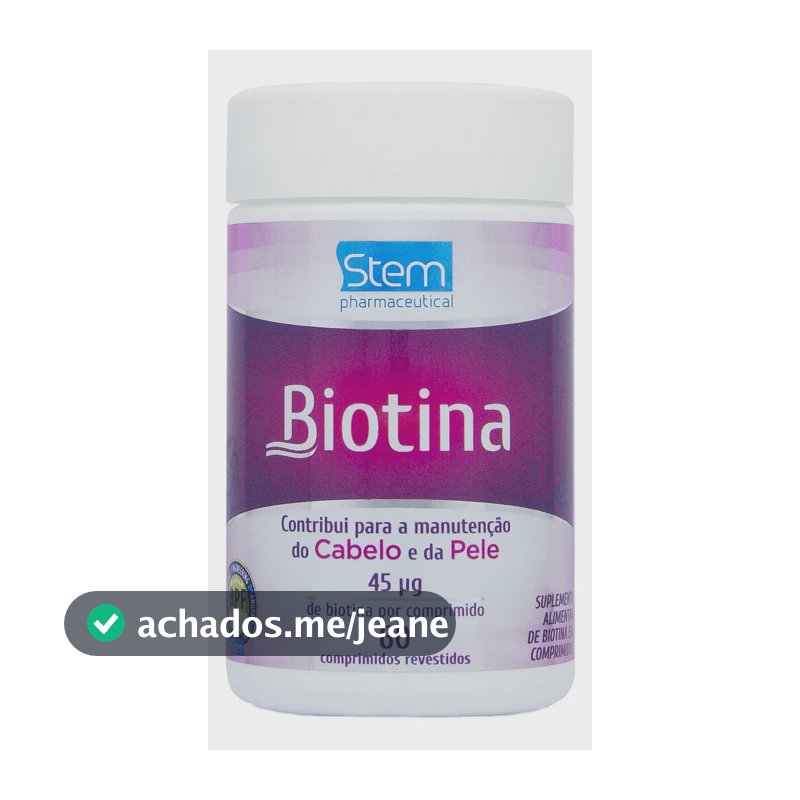 Biotina 45µg - 60 comprimidos - Stem