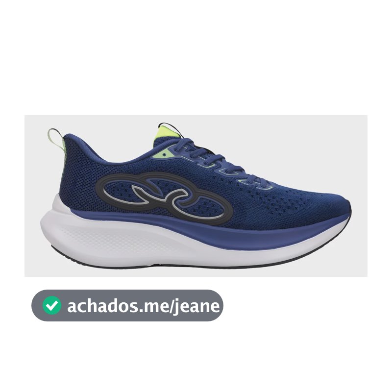Tênis Masculino Corrida Caminhada Olympikus Voa 3 Azul Liso 40 Br