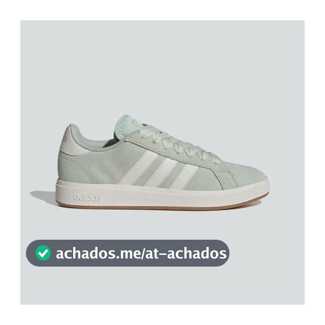 Tênis Feminino Grand Court Base 00s adidas Lingrn/cwhite/gum10 Liso 37 Br