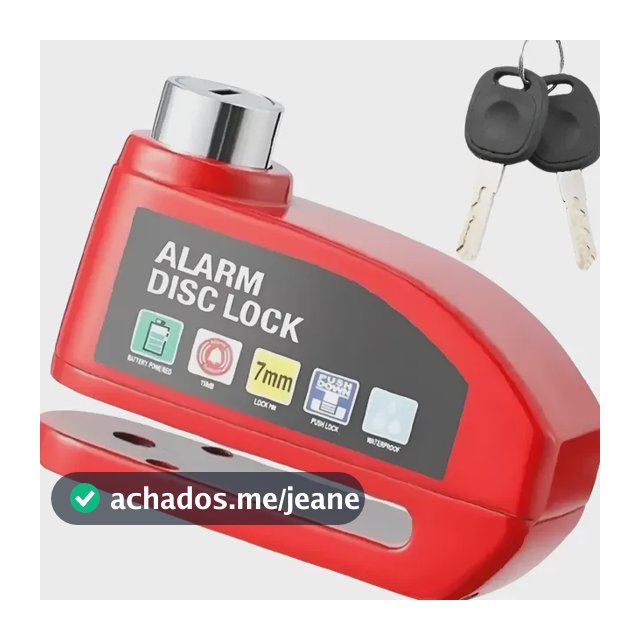 Trava Alarme De Disco Moto Hornet Xj6 Cbr600 Bmw 850 Cb1000r