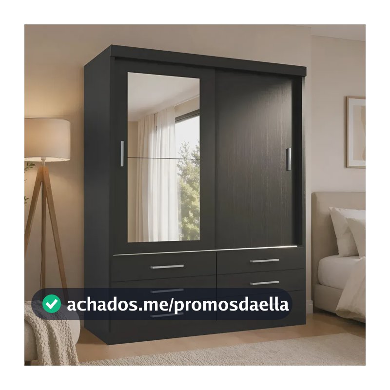 Guarda Roupa Tonielque Móveis GR Capri 2P/Esp Onix