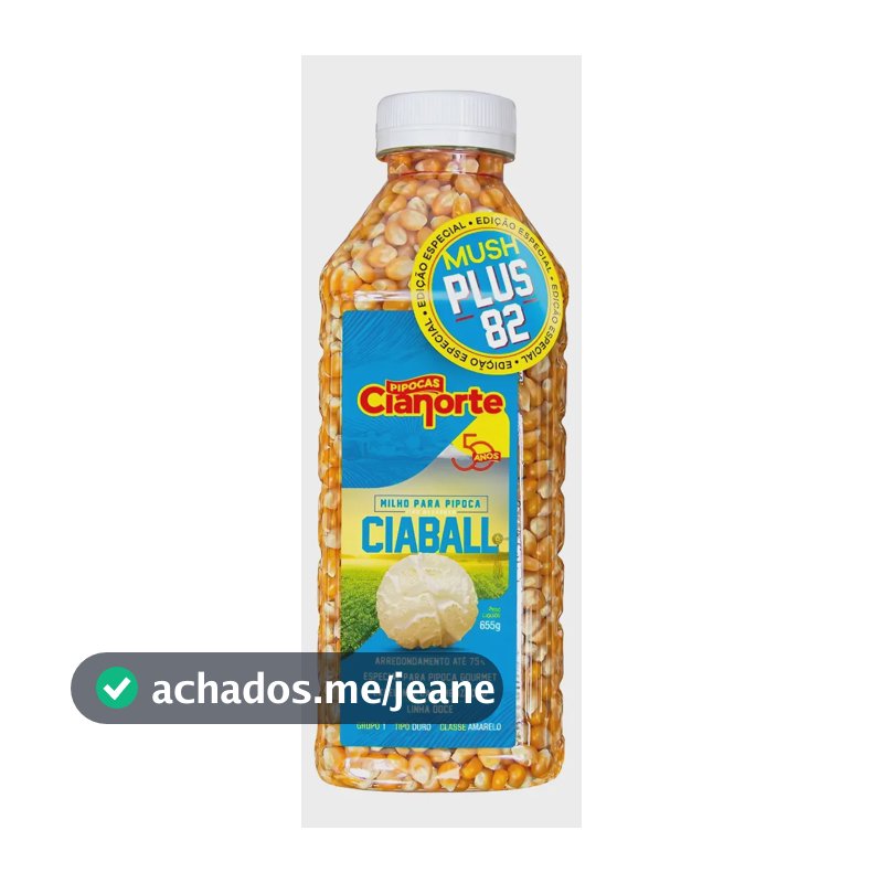 Milho Pipoca Mushroom Premium Gourmet Original Cianorte 655g