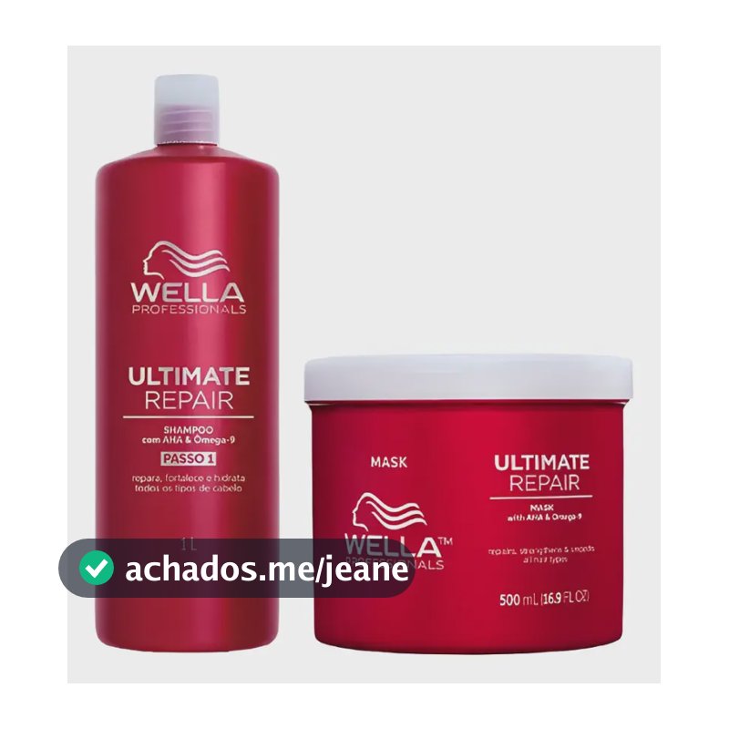 Wella Kit Ultimate Repair Shampoo 1l+ Mascara 500ml