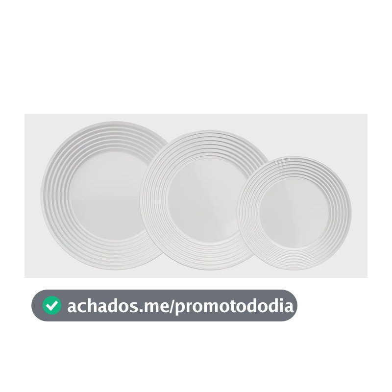 Aparelho Jantar Saturno Nadir Opaline 12 Peças Cor Branco