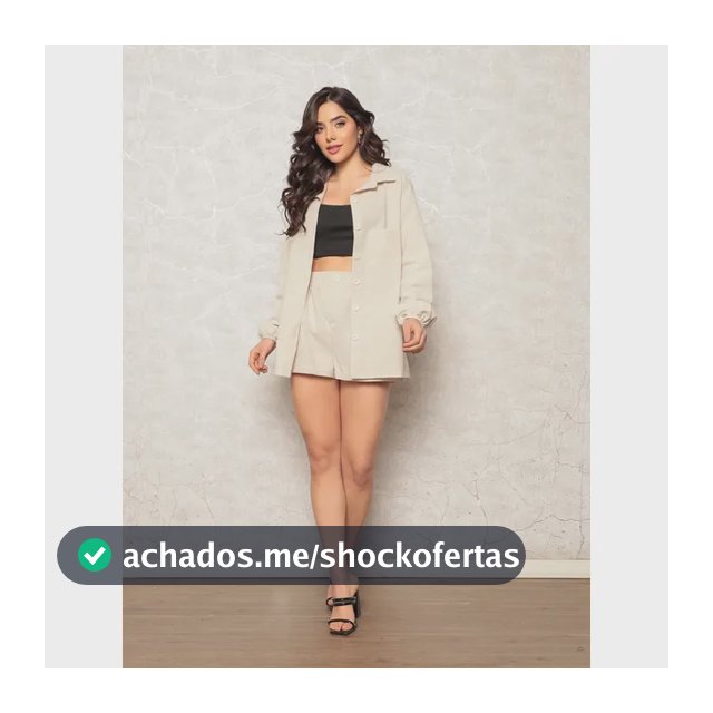 Conjunto Linho Feminino Camisa E Short Linha Premium